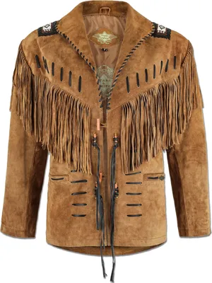 Produktbild von Herren Lederjacke Western Cowboy Biker »BUFFALO« Braun