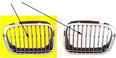 Produktbild von VAN WEZEL 0646518 Kühlergrill Frontgrill für BMW 3 Limousine (E46) Rechts
