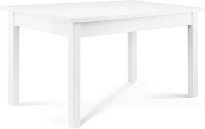 Obrázek produktu pro Konsimo jídelní stůl jídelní stůl kuchyňský stůl obdélníkový "CENARE", bílý, bukové dřevo/laminát, moderní, 160-200x78x90 cm