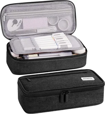 Produktbild von Federmäppchen Federtaschen Mäppchen Etui Stifte 5 Fach, Große Kapazität Pencil Case Großes Federmäppchen Tasche Halter Schrein Zippered Desk Organizer