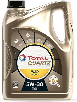 Zdjęcie produktu dla Olej Total Quartz 5W30 5L Ineo Longlife Sn / Low Saps C3 / 229.51 / 504.00 507.00 / Ll04 / C30 /