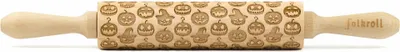 Immagine prodotto di Mattarello Folkroll motivo zucca di Halloween, medio, 37 cm, mattarello, rullo per goffratura, motivo, rullo, legno di faggio, 892875