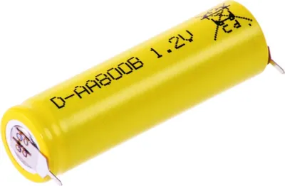 Produktbild von Mexcel Akku AA 1,2V / 800mAh NiCd Mignon Industrial Flattop print 1/1 pin +/-