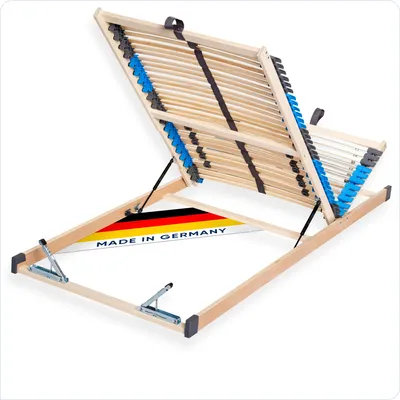 Produktbild von CUBEsleep Pure Eco Lattenrost 90 x 200 cm mit Bettkasten-Funktion, Kopf- und Fußteil verstellbar