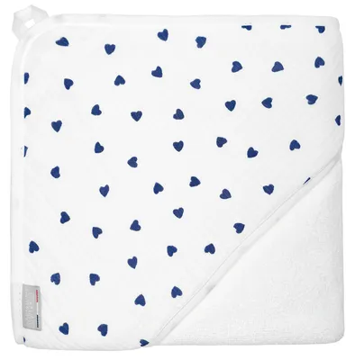 Image de Poncho de bain Lovio pour bébé - 75 x 75 cm - Bleu marine | par SEVIRA KIDS