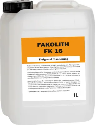 Produktbild von Fakolith FK 16 Isolierung(pur) / Tiefgrund bis 1:7, 1L