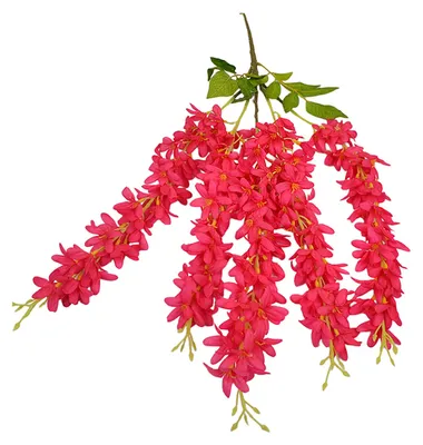 Produktbild von Hängende künstliche Blumenranke, UV-beständig, für drinnen und draußen, künstliche Seidenblumengirlande, Dekoration für Zuhause, Hochzeiten und Partys, aus Rattan, mit künstlichem Blumenmuster