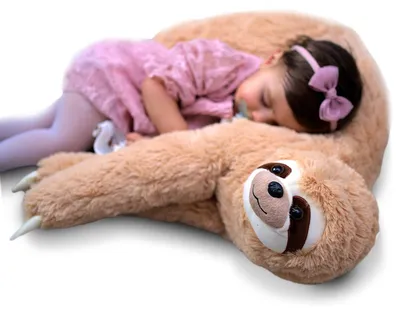 Productafbeelding van Luiaard knuffeldier 60 cm, voor babyshower