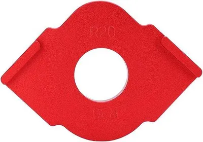 Image de Dailygoods - Gabarit en aluminium pour découpe de bois, avec différents angles de rayon