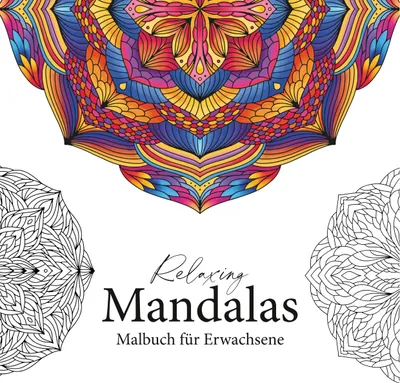 Produktbild von Relaxing Mandalas - Mandala Malbuch für Erwachsene
