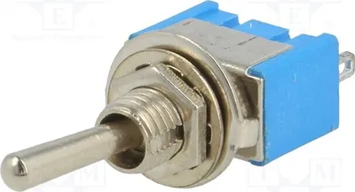 Immagine prodotto di 1x Interruttore a levetta, posizione: 3, 3A/250VAC, a scatto ON-OFF-ON