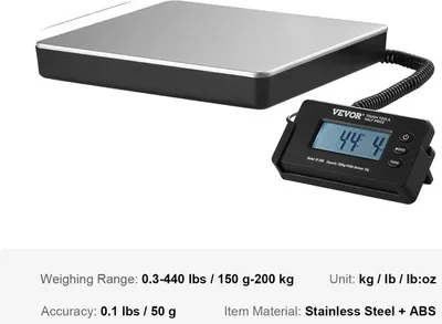 Produktbild von Bodenwaage, LCD-Display, Präzisionswägung, 12 x 10 in