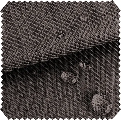 Productafbeelding van novely® OXFORD 350D outdoorstof met linnenlook - gemêleerde bekledingsstof - waterafstotende stof, verkocht per meter - kleur: 01 bruin 22