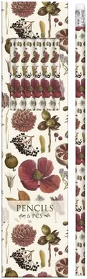 Immagine prodotto di Matite decorative con motivo di semi e fiori, set da 6 pezzi