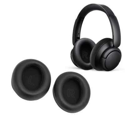 Obrázok produktu pre Vankúšiky do uší slúchadiel, náhradné vankúšiky do uší z proteínovej kože pre náhlavnú súpravu Anker Soundcore Life Q30 Q35 Q30 BT Q35 BT