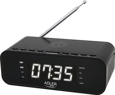 Image de Adler AD 1192B réveil Réveil numérique Noir