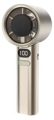 Produktbild von Mini-Handventilator Tragbarer Handventilator Ohne Flügel USB-Aufladbar Gold