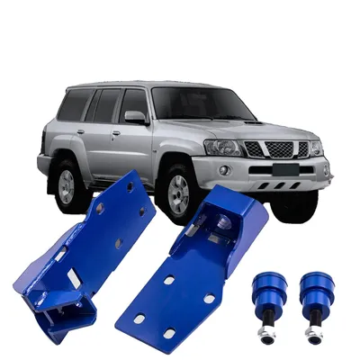 Produktbild von Zestaw podnoszący zawieszenie Nissan Patrol GQ/GU, mechanizm korbowy 3"-5", niebieska konstrukcja stalowa