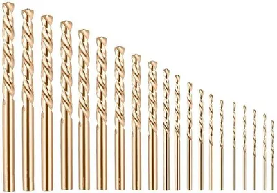 Zdjęcie produktu dla 20 szt. mikro wierteł HSS 5–24 mm, M35, ze stali kobaltowej, do stali nierdzewnej