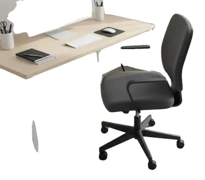 Productafbeelding van Kantoormat, antislip, gemakkelijk schoon te maken, legergroen