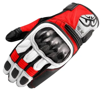 Produktbild von Damen Motorradhandschuhe, schwarz/weiß/rot, Größe S