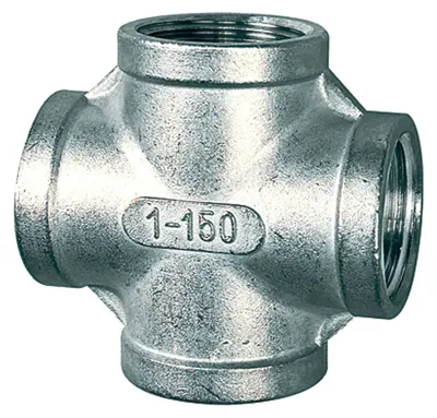 Produktbild von Riegler Kreuzverteiler, 4 x innen, Rp 1/4, Edelstahl 1.4408