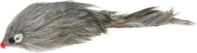 Produktbild von Karlie Katzenspielzeug Plüschmaus mit Catnip 21 cm grau