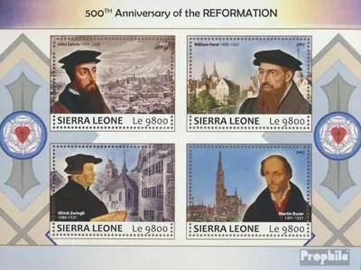 Produktbild von Briefmarken Sierra Leone 2017 Mi 9125-9128 Kleinbogen (kompl. Ausg.) postfrisch Reformation