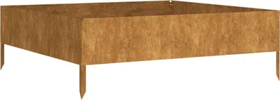 Immagine prodotto di vidaXL Letto rialzato 100x100x33,5 cm in acciaio corten