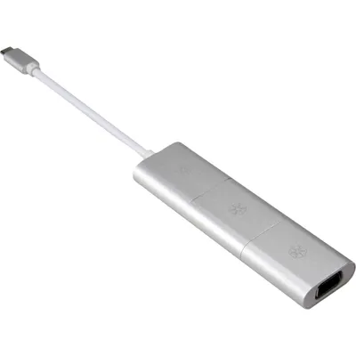 Image de SilverStone EP11 - USB 3.1 C - MiniDP - HDMI - VGA - Connecteur mâle / Connecteur femelle - 0,1 m - Argent