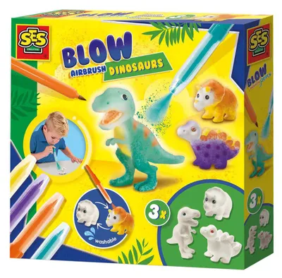 Produktbild von SES Airbrush-Stifte Dinosaurier 3x 14295 42957