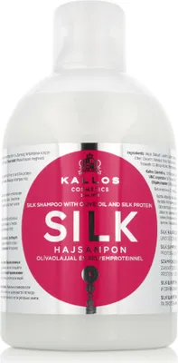Produktbild von Kallos KJMN Silk Shampoo, 1000 ml, Shampoo, Unisex, trockenes Haar, Stumpfes Haar, Glanz, Flasche