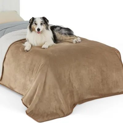 Image de Couverture imperméable en polaire Sherpa, taille XXL, lavable, pour grands chiens