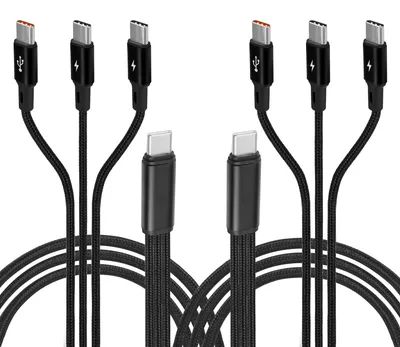 Productafbeelding van 3-in-1 USB C Splitter Oplaadkabel - 1,2 m