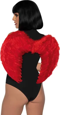 Produktbild von Teufel Federflügel rot - Karneval Faschingskostüm