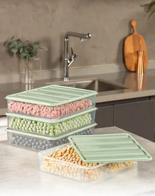 Produktbild von Hermia Concept, YYBLLA3,54LU - Mint, Aufbewahrungsbox-Set (4-teilig), 100 % KUNSTSTOFF, Minze, 23 x 7 x 6,5 cm