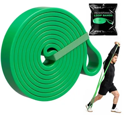 Produktbild von Widerstandsbänder, 100-120 lbs - Grün - Für Krafttraining und Flexibilität