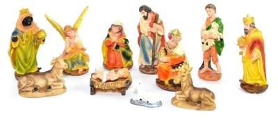 Productafbeelding van Set van 12 Geboorte Figuren voor Kerststal