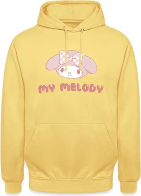 Produktbild von Spreadshirt My Melody Portrait Uni Hoodie, XXL, Zitronengelb