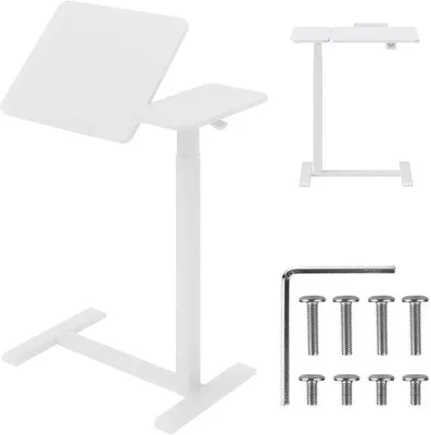 Zdjęcie produktu dla Azomor – regulowane i mobilne biurko pod laptopa o ergonomicznej konstrukcji, wyposażone w kółka