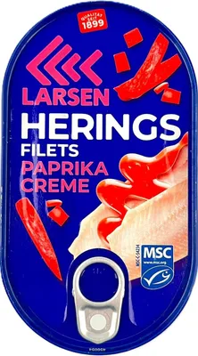 Produktbild von LARSEN Heringsfilets in Paprika-Creme MSC 200g
