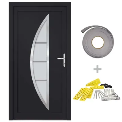 Produktbild von vidaXL Haustür Anthrazit 88x200 cm PVC