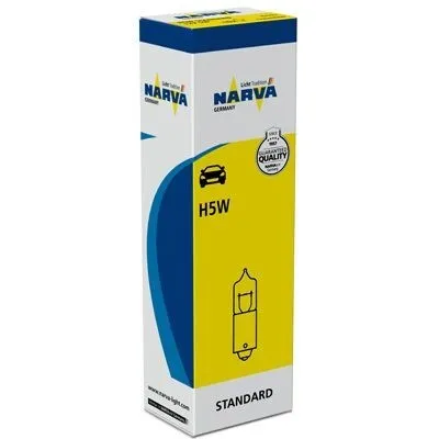 Produktbild von 1x NARVA Innenraumleuchte Glühlampe Miniatur-Halogenlampe 12V 5W BA9s 178303000