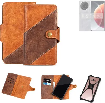 Produktbild von K-S-Trade Handyhülle Schutzhülle Bookstyle Case Wallet-Case kompatibel mit Tecno Camon 30 Pro 5G Cover Klapphülle Kantenschutz Smartphone