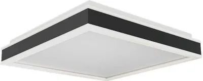 Zdjęcie produktu dla Plafon LED kwadratowy VT-7757-B czarno-biały 38W Neutralna biel 4000lm tworzywo sztuczne wym:6,2x40x40cm IP20 V-TAC