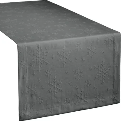 Produktbild von REDBEST Tischläufer Snowflake" anthrazit 50x150 cm"