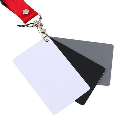 Produktbild von Grijskaartset für digitale Fotografie - Belichtung und Farbkorrektur - 3-in-1 - professionelle Fotohilfen