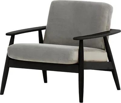 Image de Fauteuil Demure-Velluto 15-Noir
