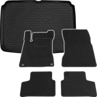 Produktbild von Gummi-Kofferraumwanne + Fußmatten Set für Mercedes W247 B-Klasse, Bj. 2/2019-