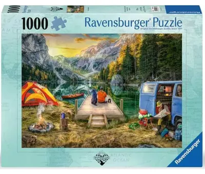 Image de Ravensburger Puzzle 12000076 - Calm Campsite - 1000 pièces Puzzle pour adultes et enfants à partir de 14 ans